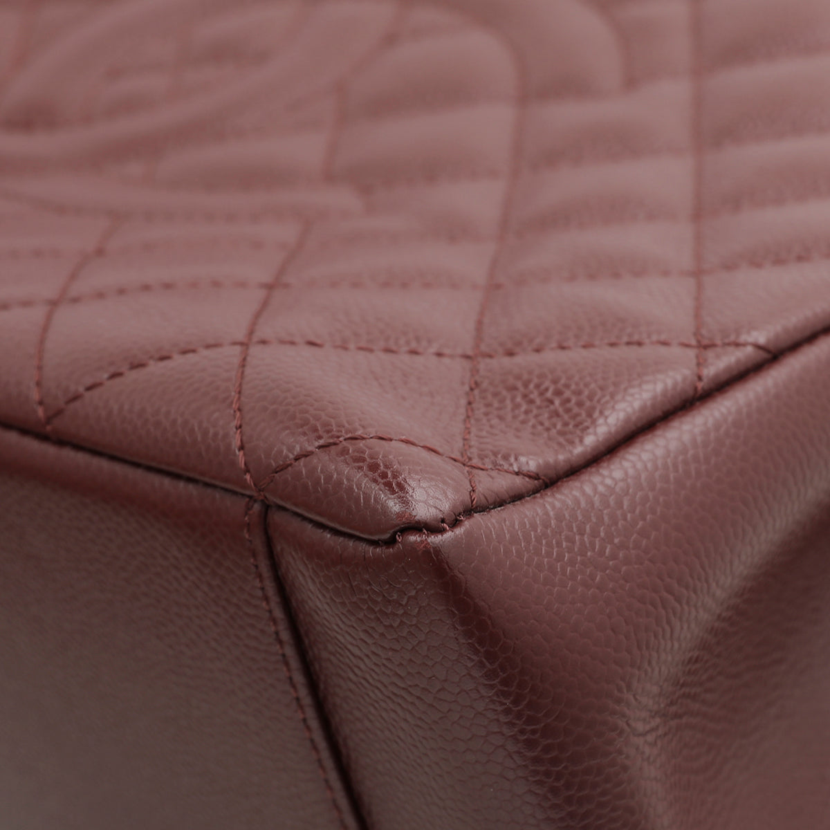 Chanel Brownish Maroon GST Medium Tote Bag