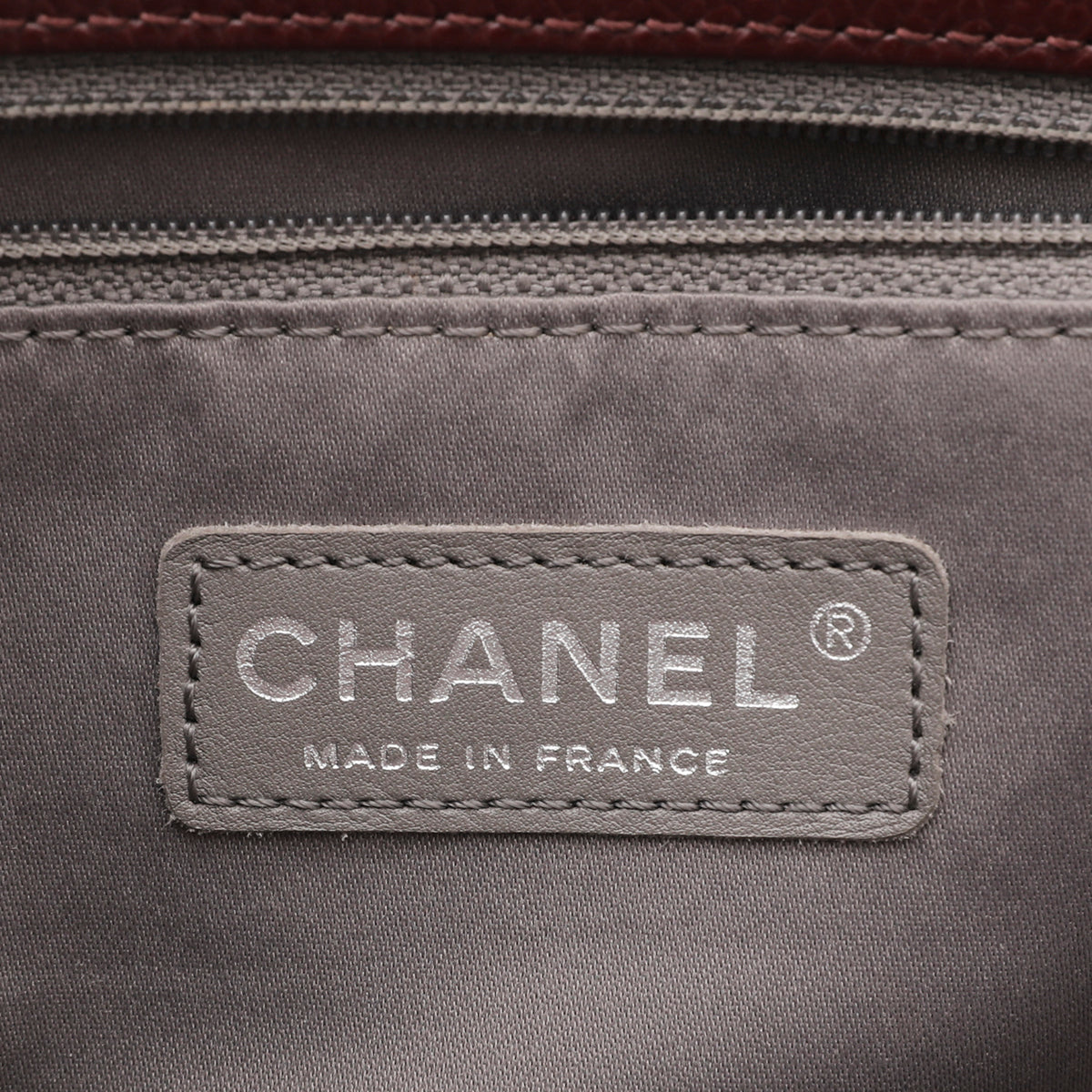 Chanel Brownish Maroon GST Medium Tote Bag