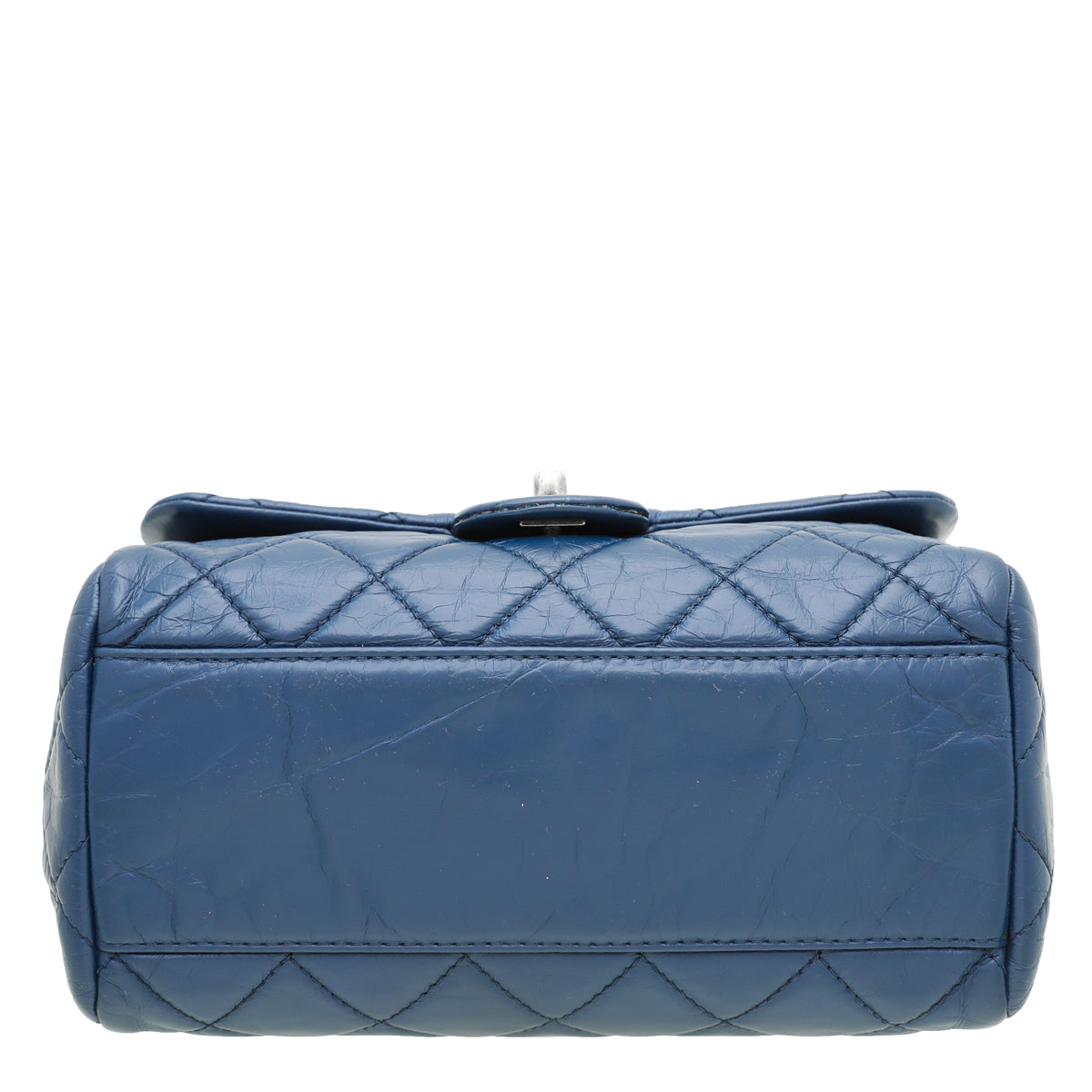 Chanel Blue CC Accordion Aged Flap Bag