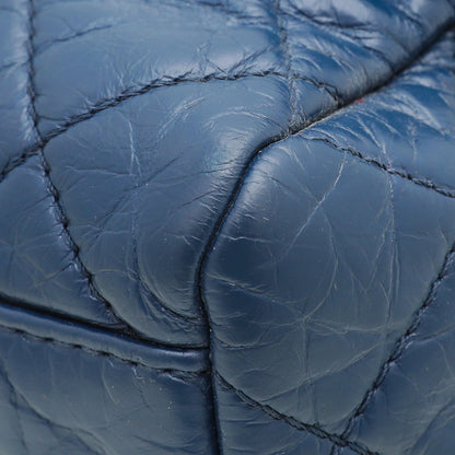 Chanel Blue CC Accordion Aged Flap Bag