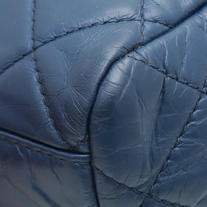 Chanel Blue CC Accordion Aged Flap Bag