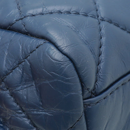 Chanel Blue CC Accordion Aged Flap Bag