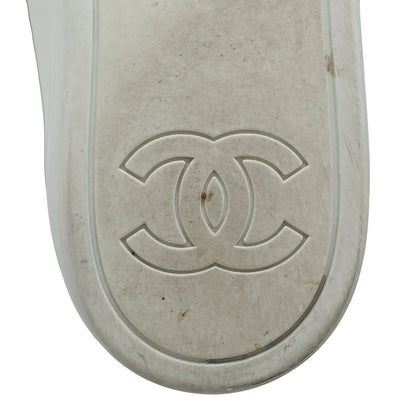 Chanel White CC Low Top Sneaker 36