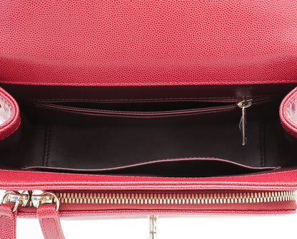 Chanel Red CC Business Affinity Small Bag