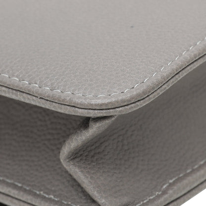 Chanel Gray CC Sevruga Wallet On Chain