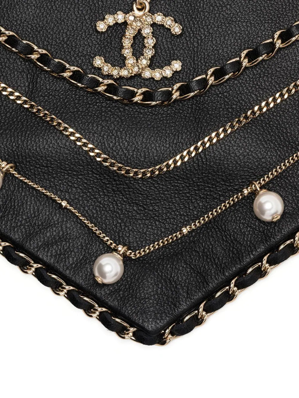 CC Chain Layered Bandana Necklace