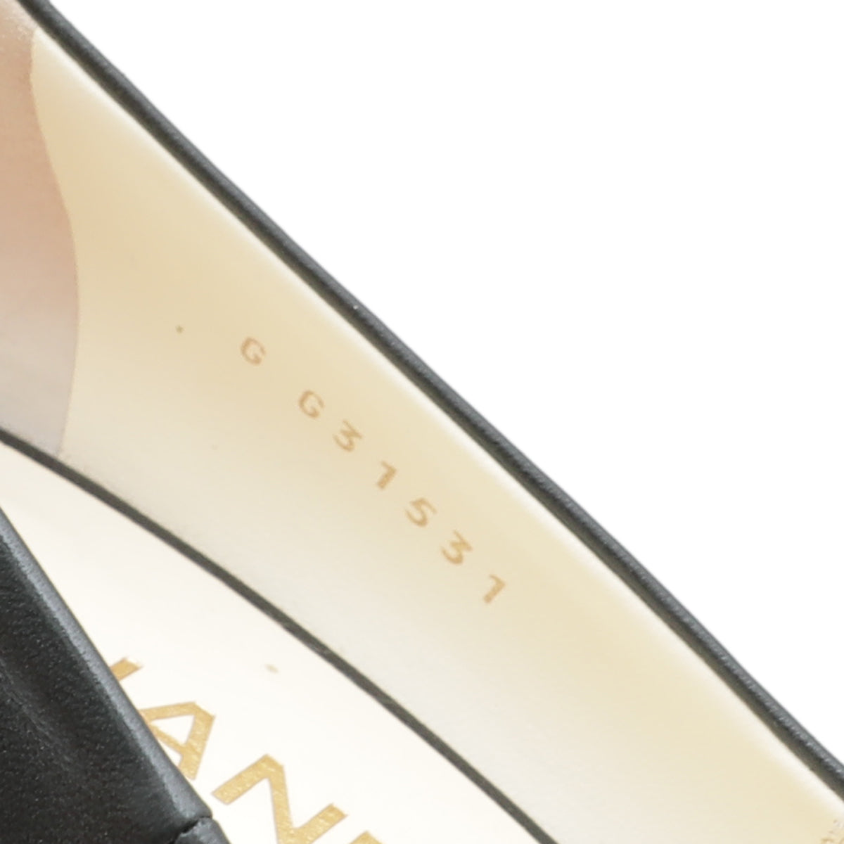 Chanel Black CC Chain Peep Toe Pump 39