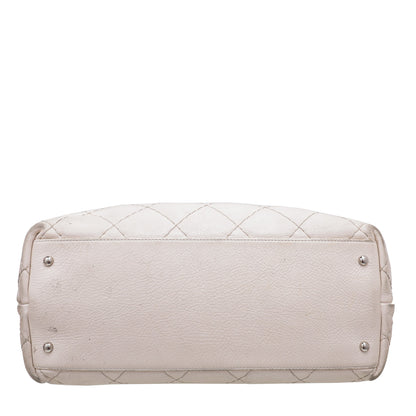 Chanel Off White CC On The Road Tote Bag