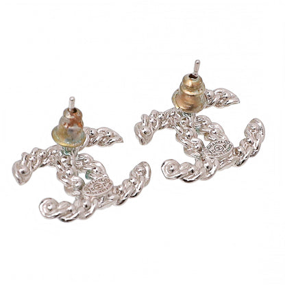 Chanel CC Pearl Earrings