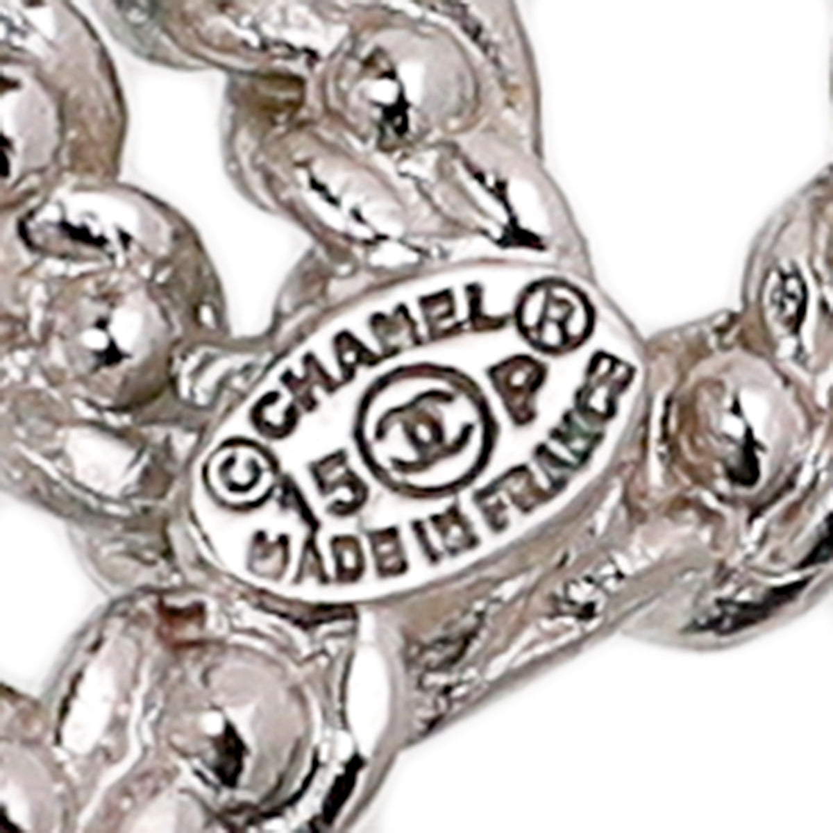 Chanel CC Pearl Earrings