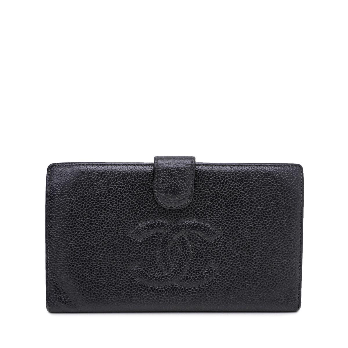 Chanel Black CC Timeless French Wallet