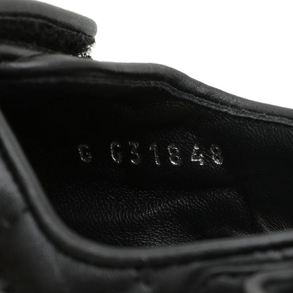 Chanel Black CC Velcro Flat Sandals 39