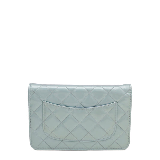 Chanel Powder Blue Classic Wallet On Chain
