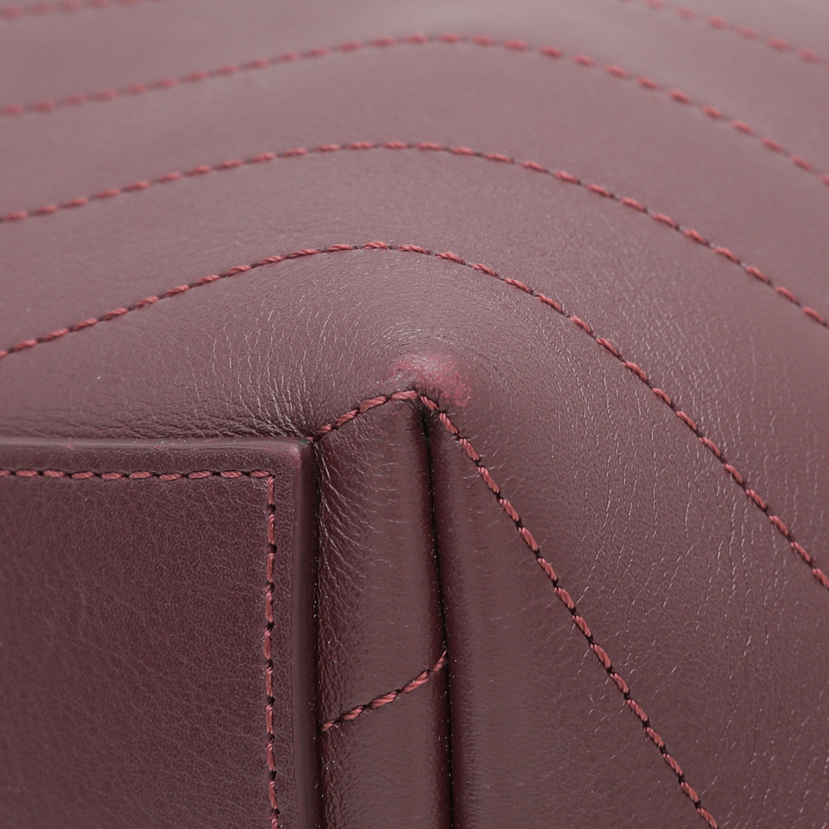 Chanel Burgundy Coco Chevron Backpack Bag