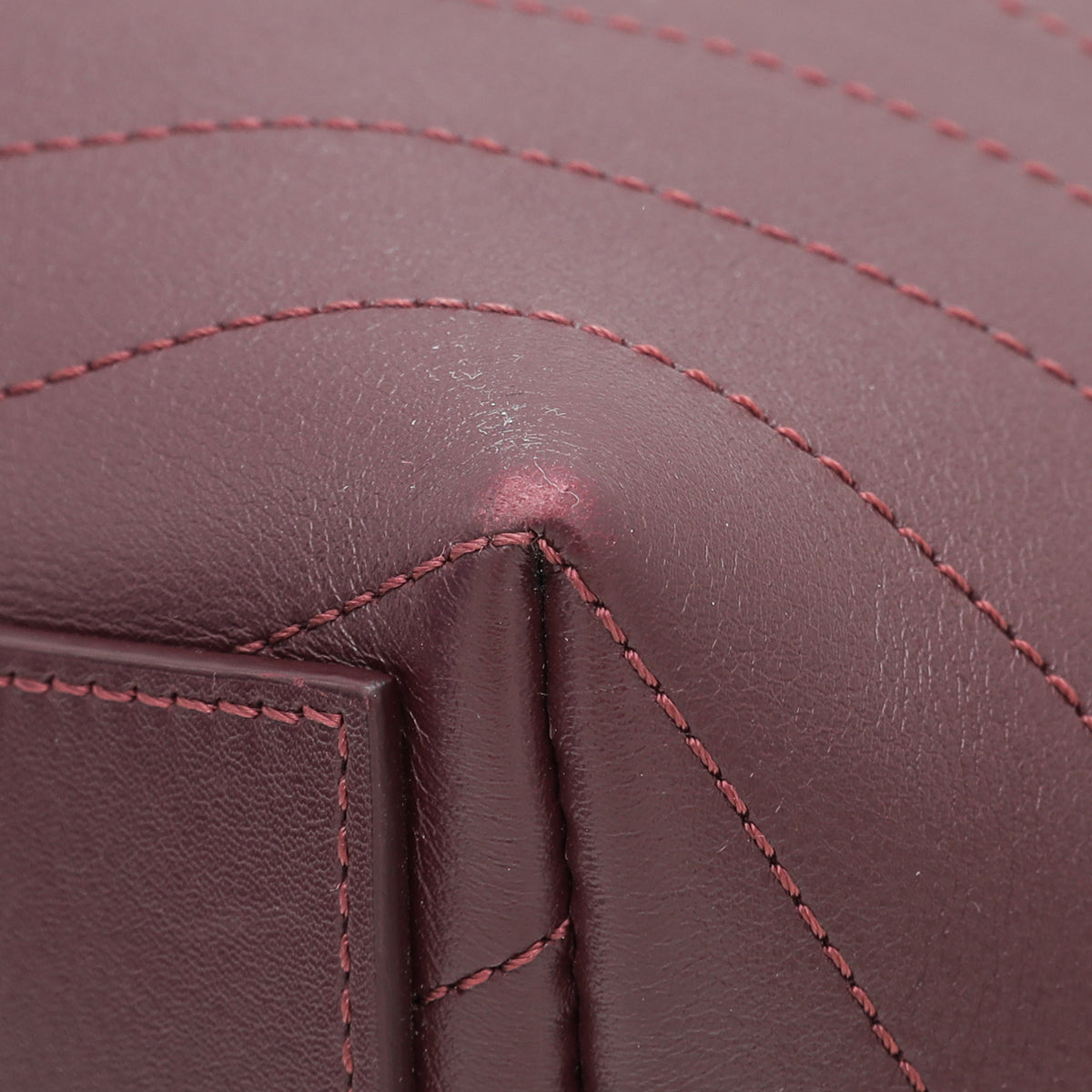 Chanel Burgundy Coco Chevron Backpack Bag