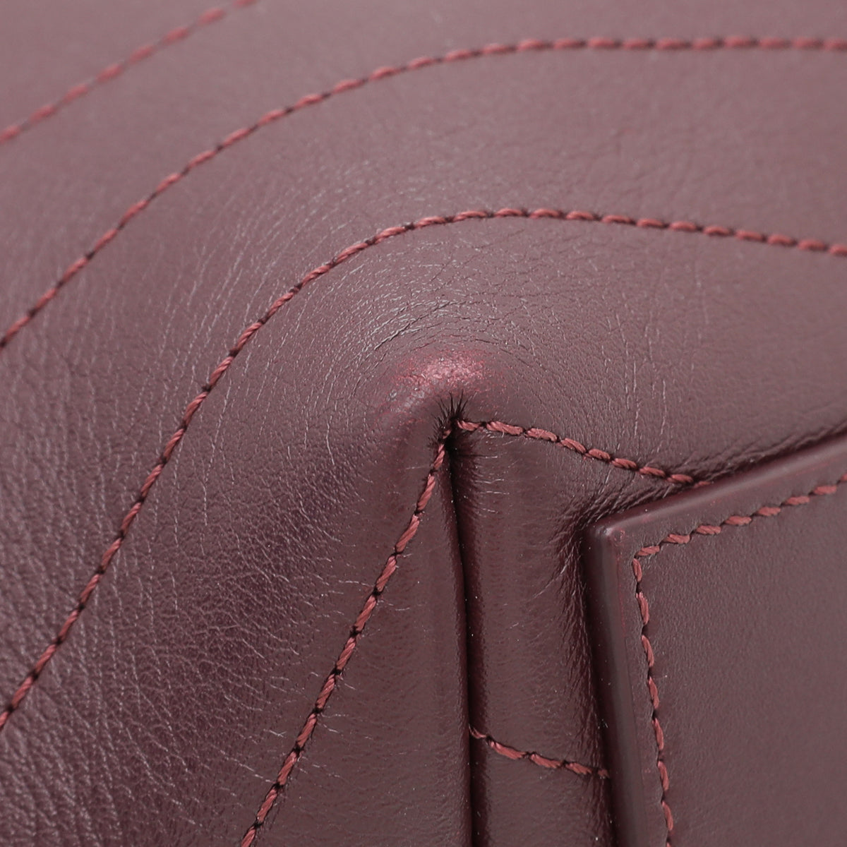 Chanel Burgundy Coco Chevron Backpack Bag