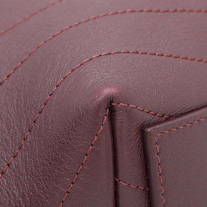 Chanel Burgundy Coco Chevron Backpack Bag