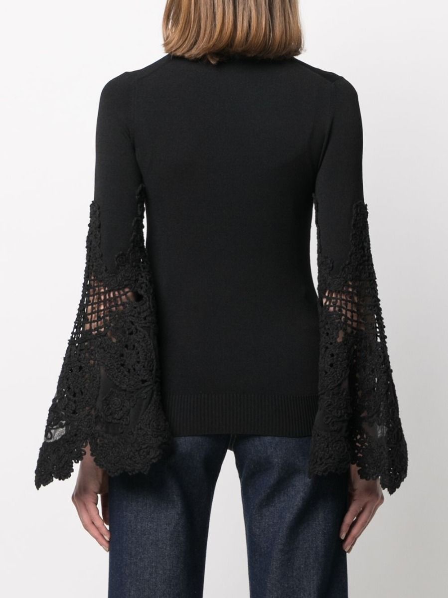 Crochet Sleeve Jumper