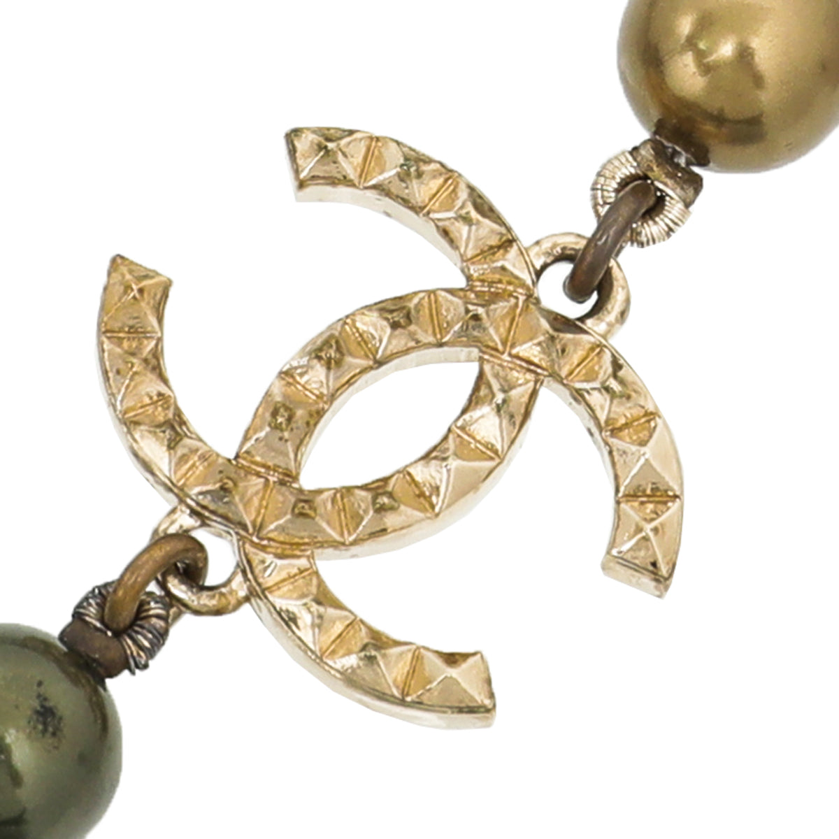Chanel Multicolor Cube Pearl CC Star Double Strand Necklace