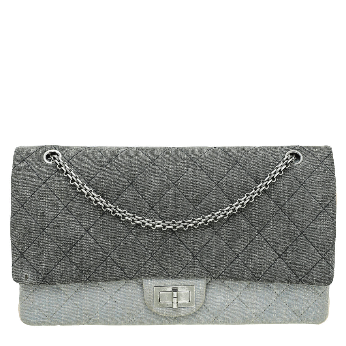 Chanel Tricolor Denim 2.55 Reissue 228 Flap Bag