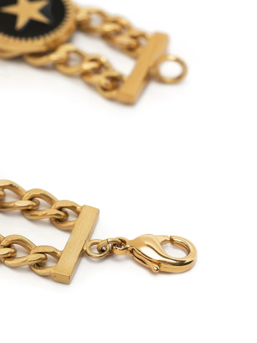 Double Chain Charm Bracelet