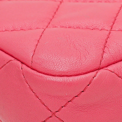 Chanel Pink Double Zip Wallet On Chain