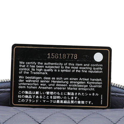 Chanel Grayish Blue Flap Zippy Back Bag