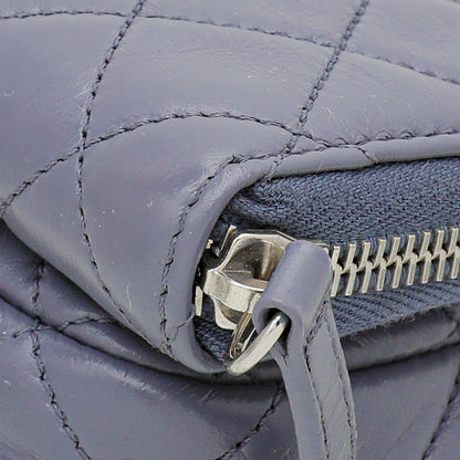 Chanel Grayish Blue Flap Zippy Back Bag