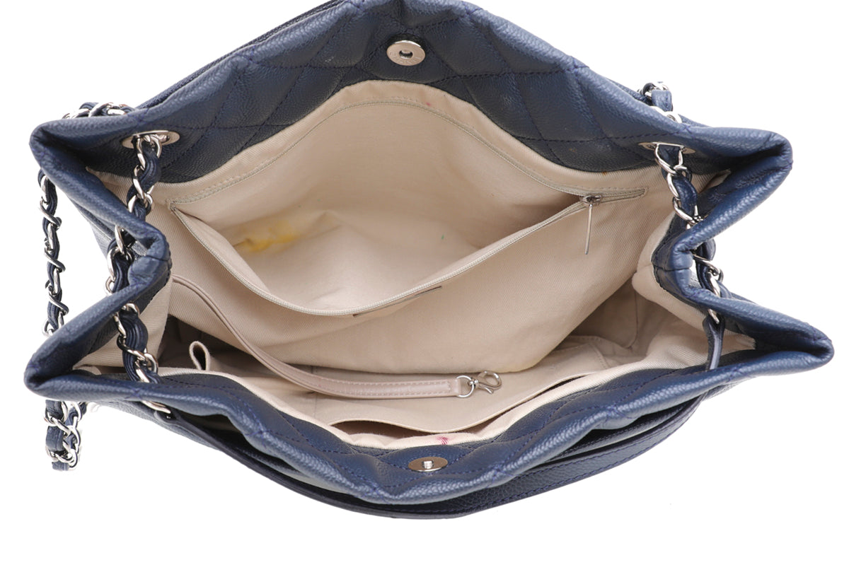 Chanel Navy Blue GST Timeless Shopping Bag