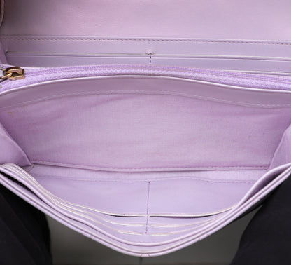 Chanel Lilac Le Boy Flap Wallet