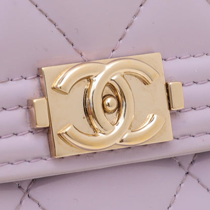 Chanel Lilac Le Boy Flap Wallet