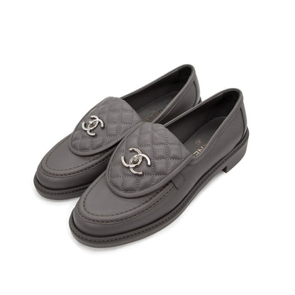CC Quilted Leather Loafers
