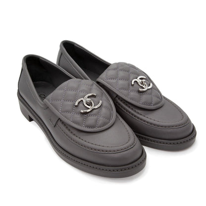CC Quilted Leather Loafers