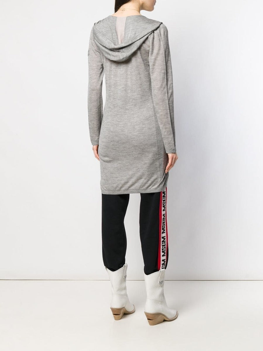 Long Grey Hooded Lounge Top