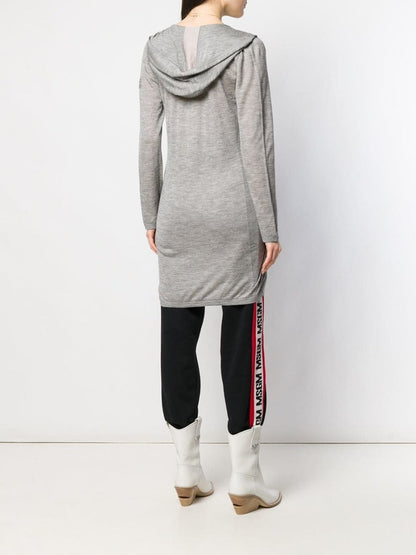Long Grey Hooded Lounge Top