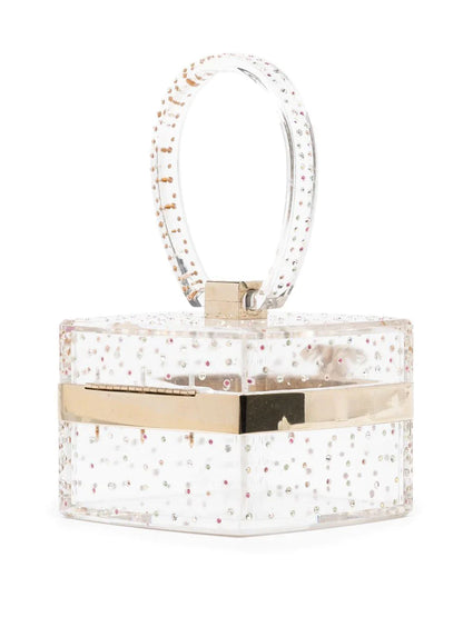 Mini Rhinestone-Embellished Handbag