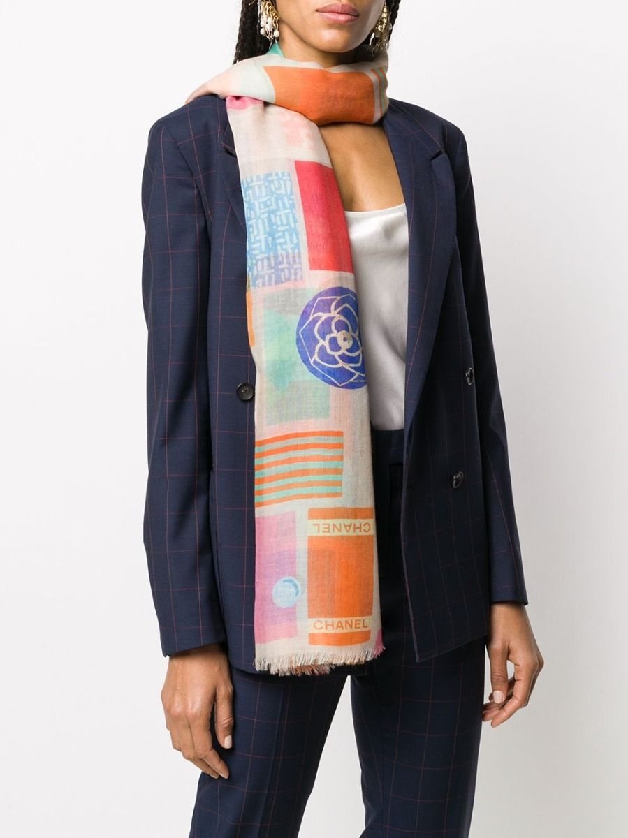 Multicolour Cashmere/Silk Scarf