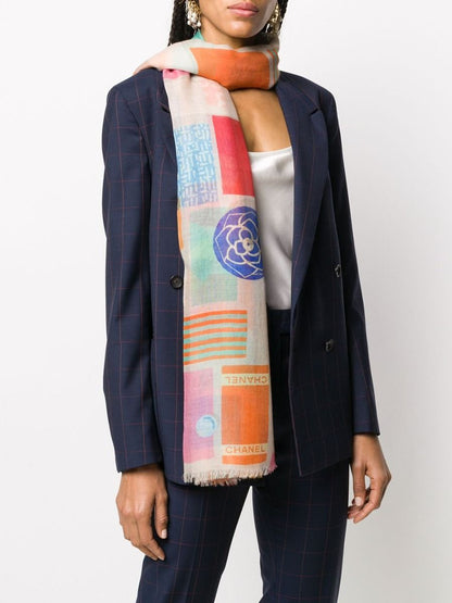 Multicolour Cashmere/Silk Scarf