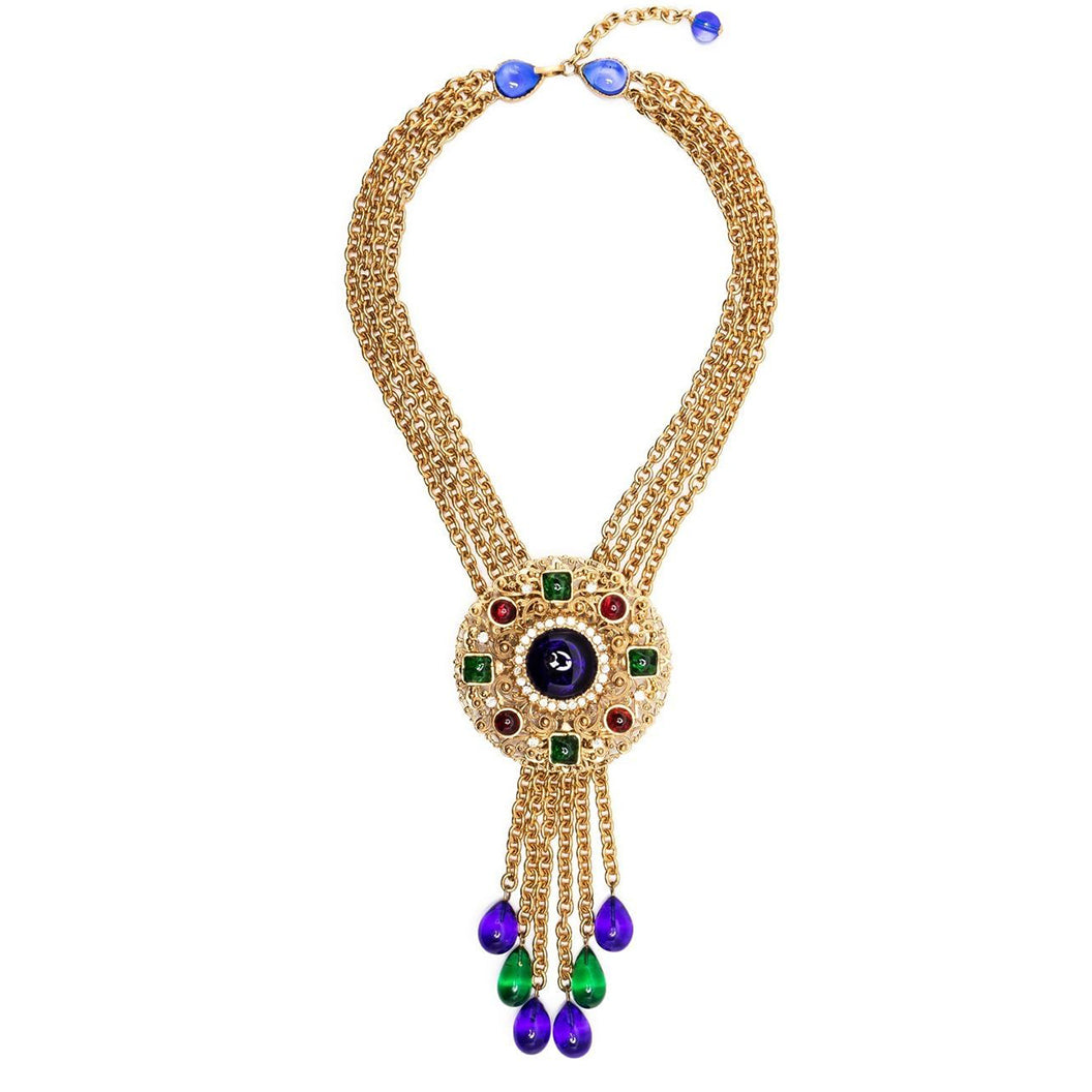 Openwork Medallion Necklace
