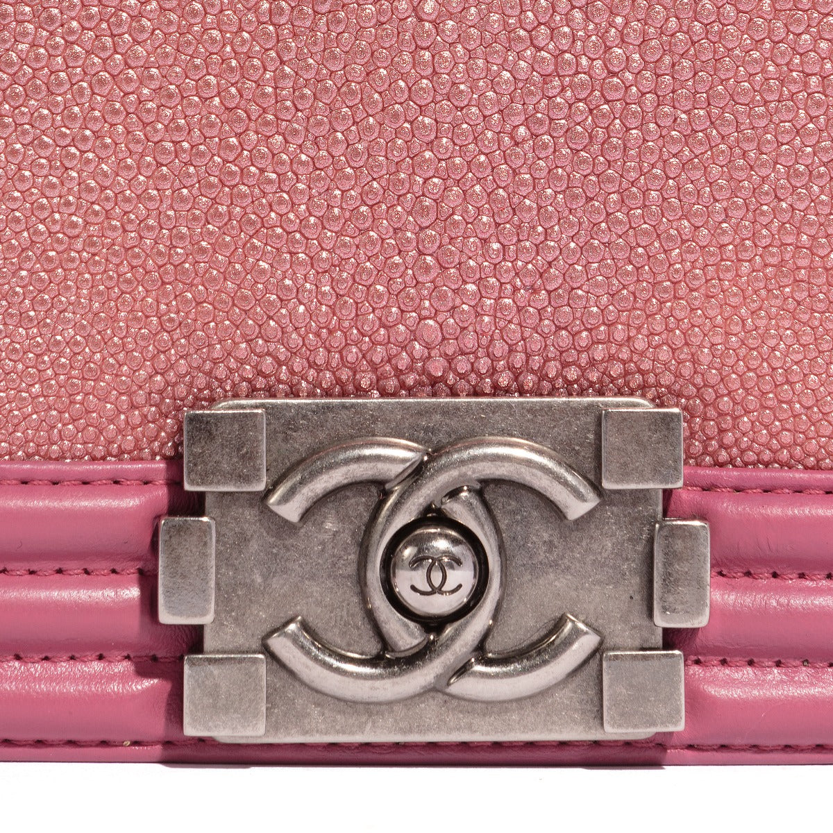 Pink Leather Le Boy Bag