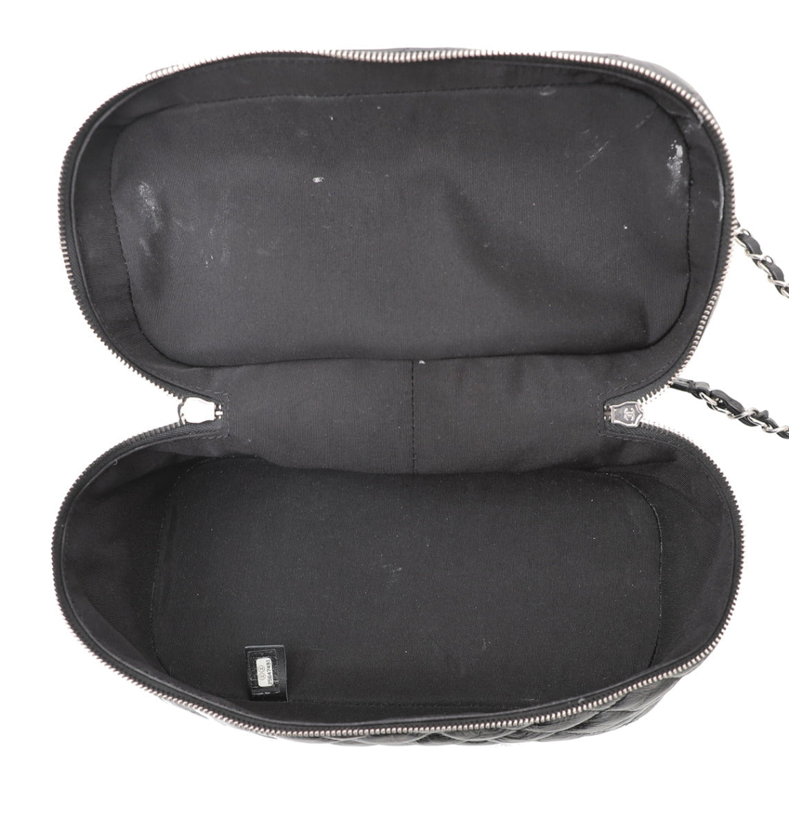 Chanel Black PVC Vanity Bag Large