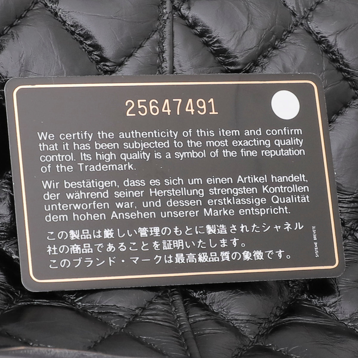 Chanel Black PVC Vanity Bag Large