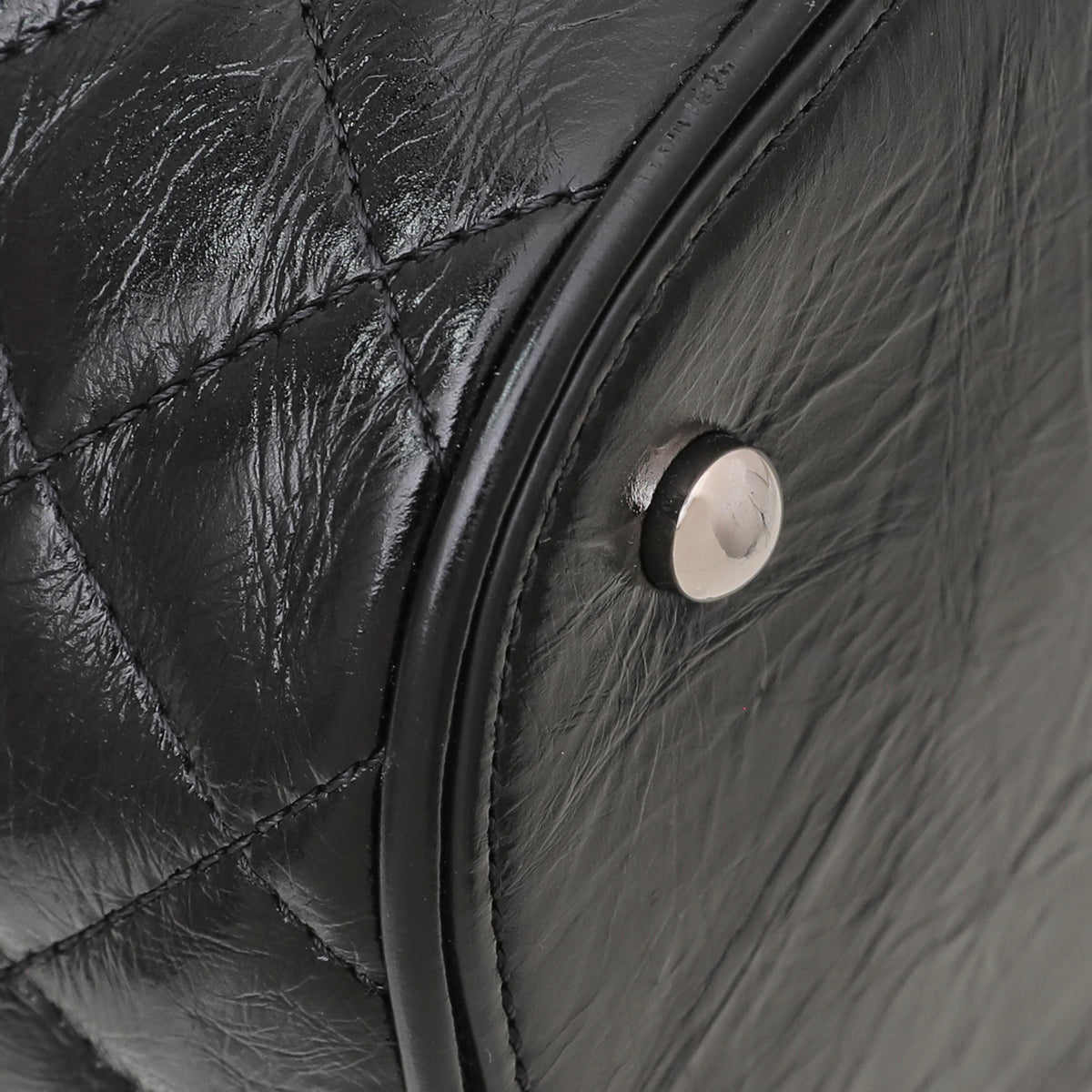Chanel Black PVC Vanity Bag Large