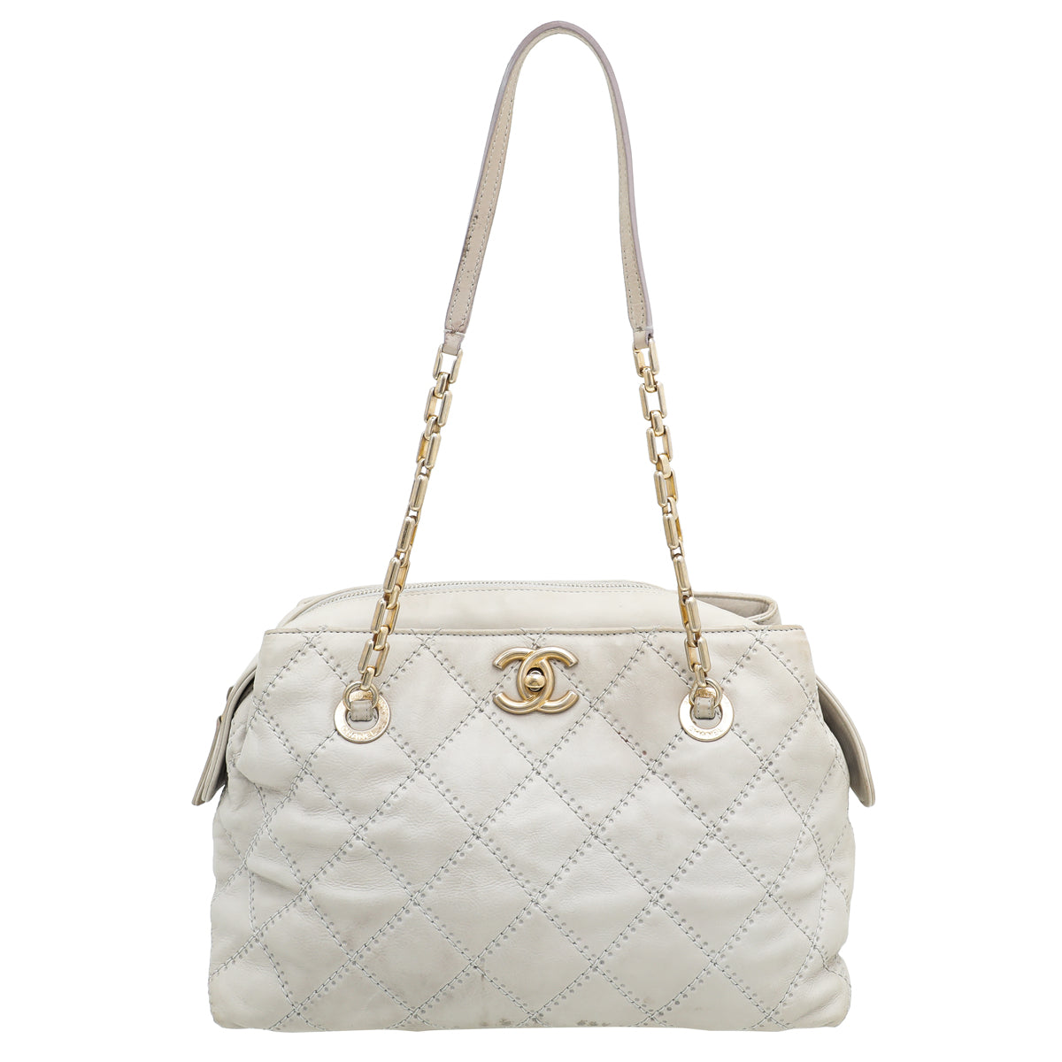 Chanel Sand Retro Chain Tote Bag