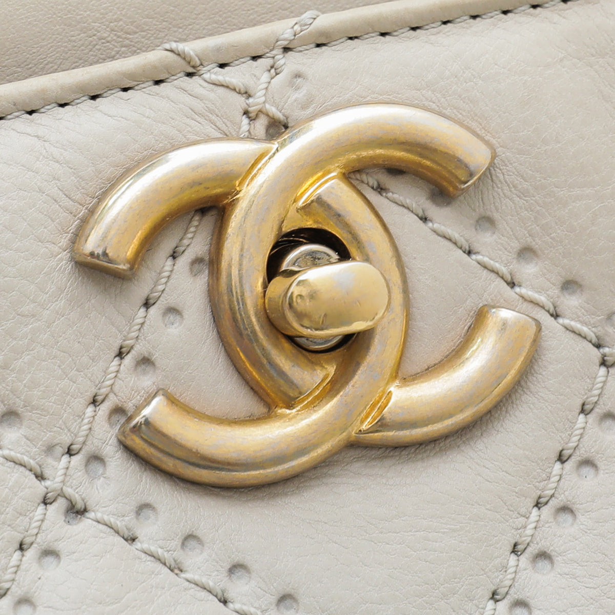 Chanel Sand Retro Chain Tote Bag
