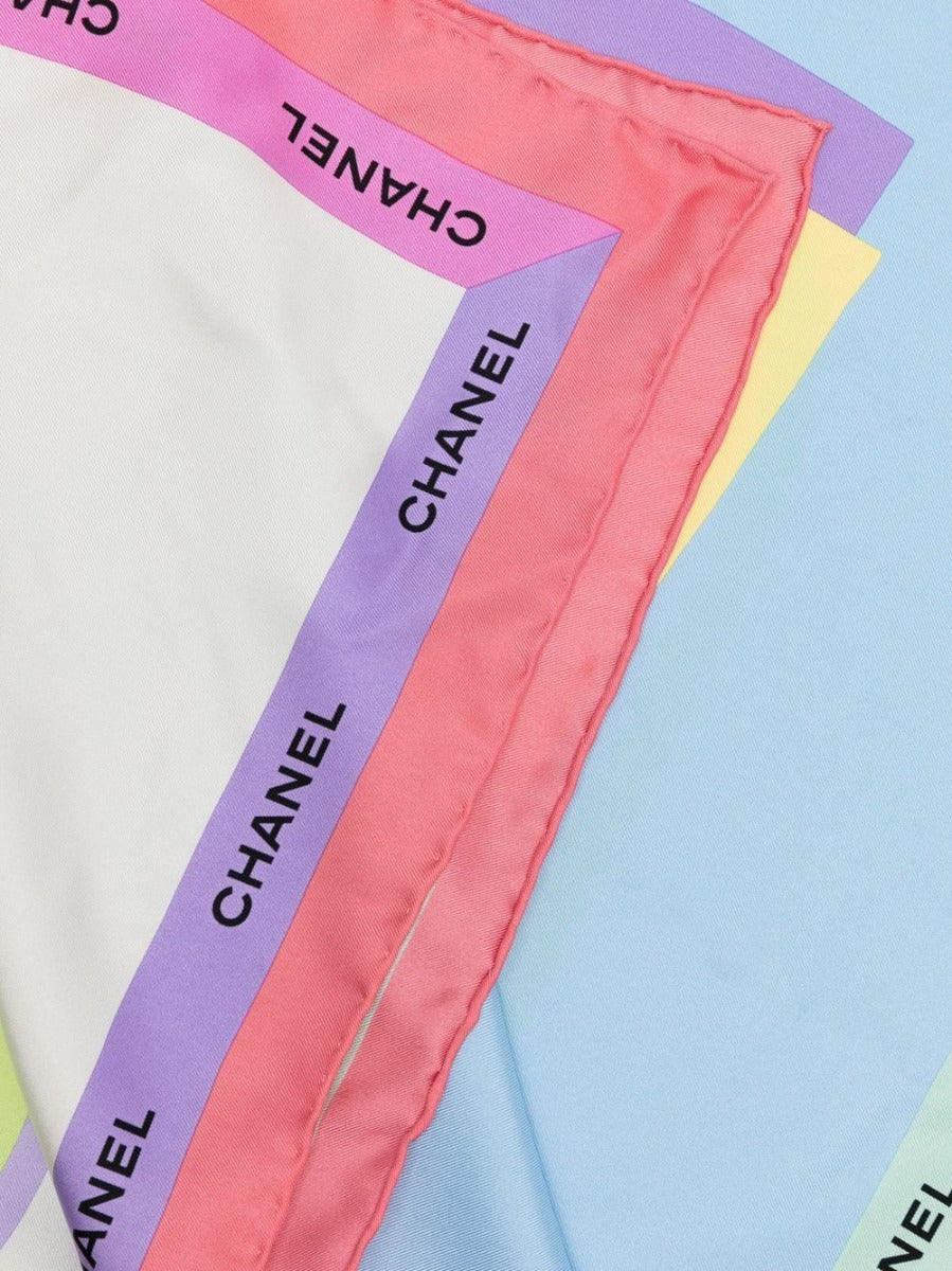 Silk Scarf with Classic Bag Print