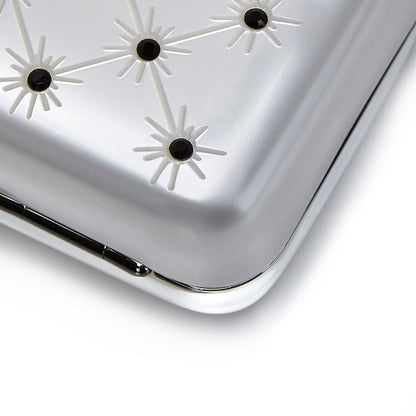 Silver Crystal-Encrusted Minaudiere