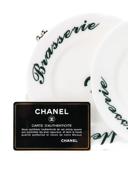 White Brasserie Gabrielle Plate Bag
