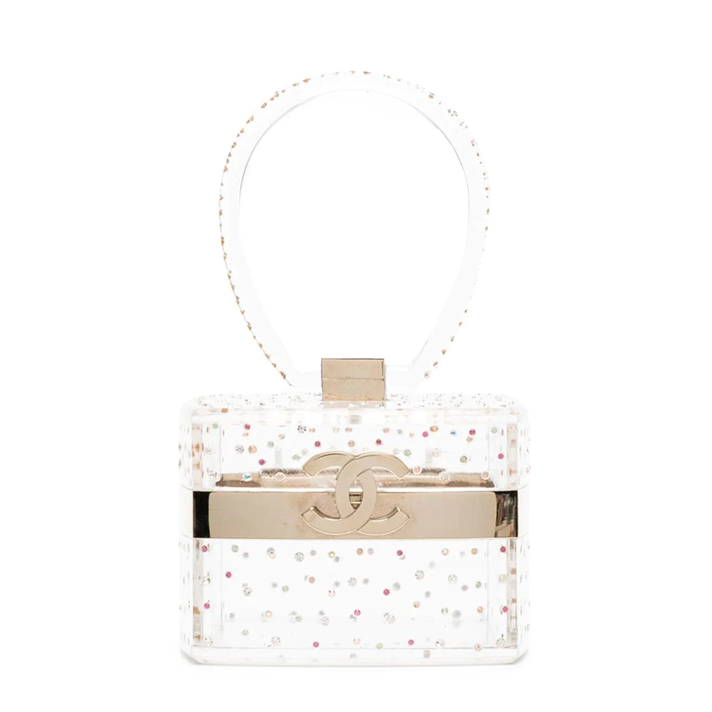 Mini Rhinestone-Embellished Handbag