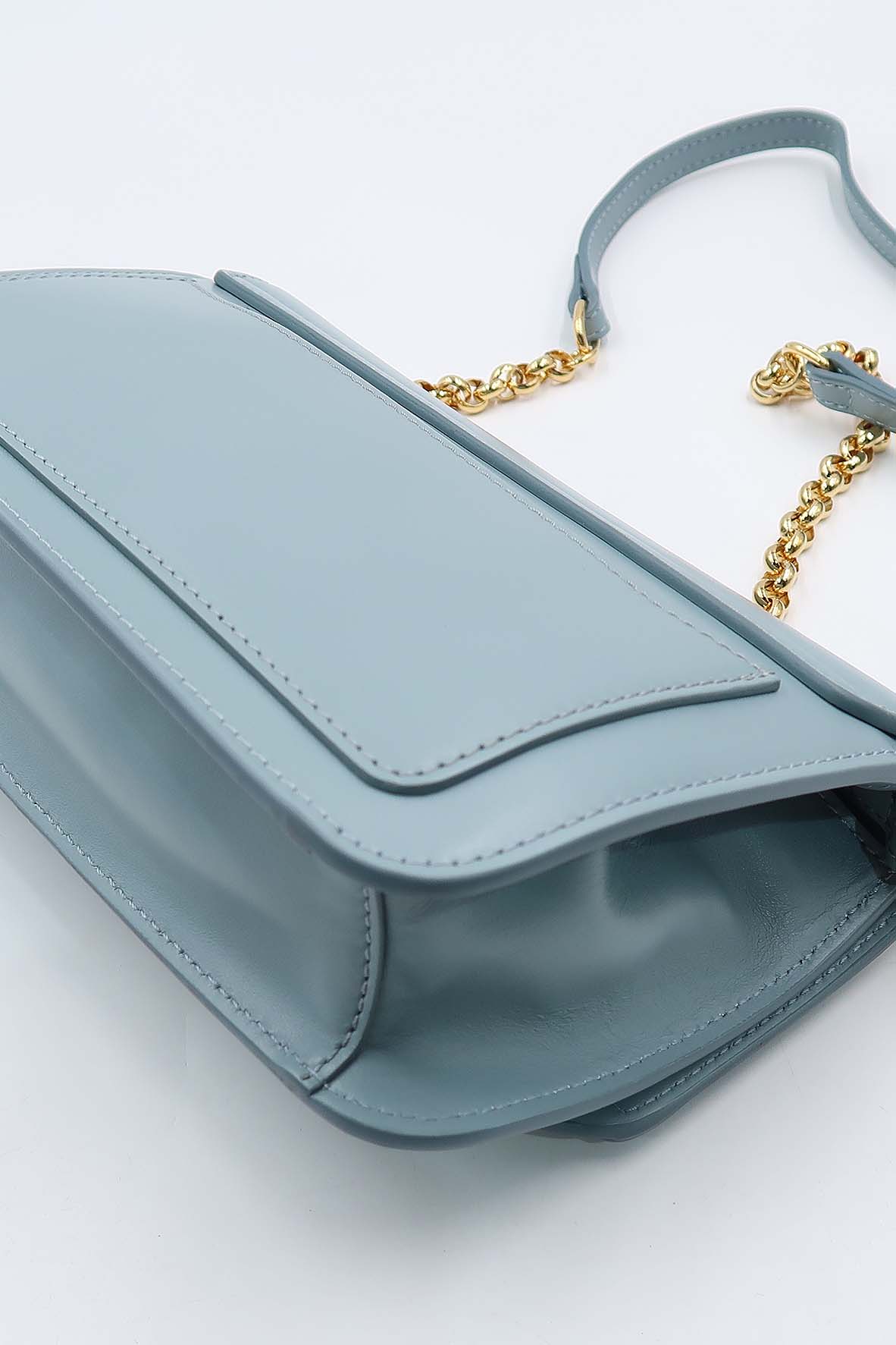 Chloe C Chain Clutch Faded Blue